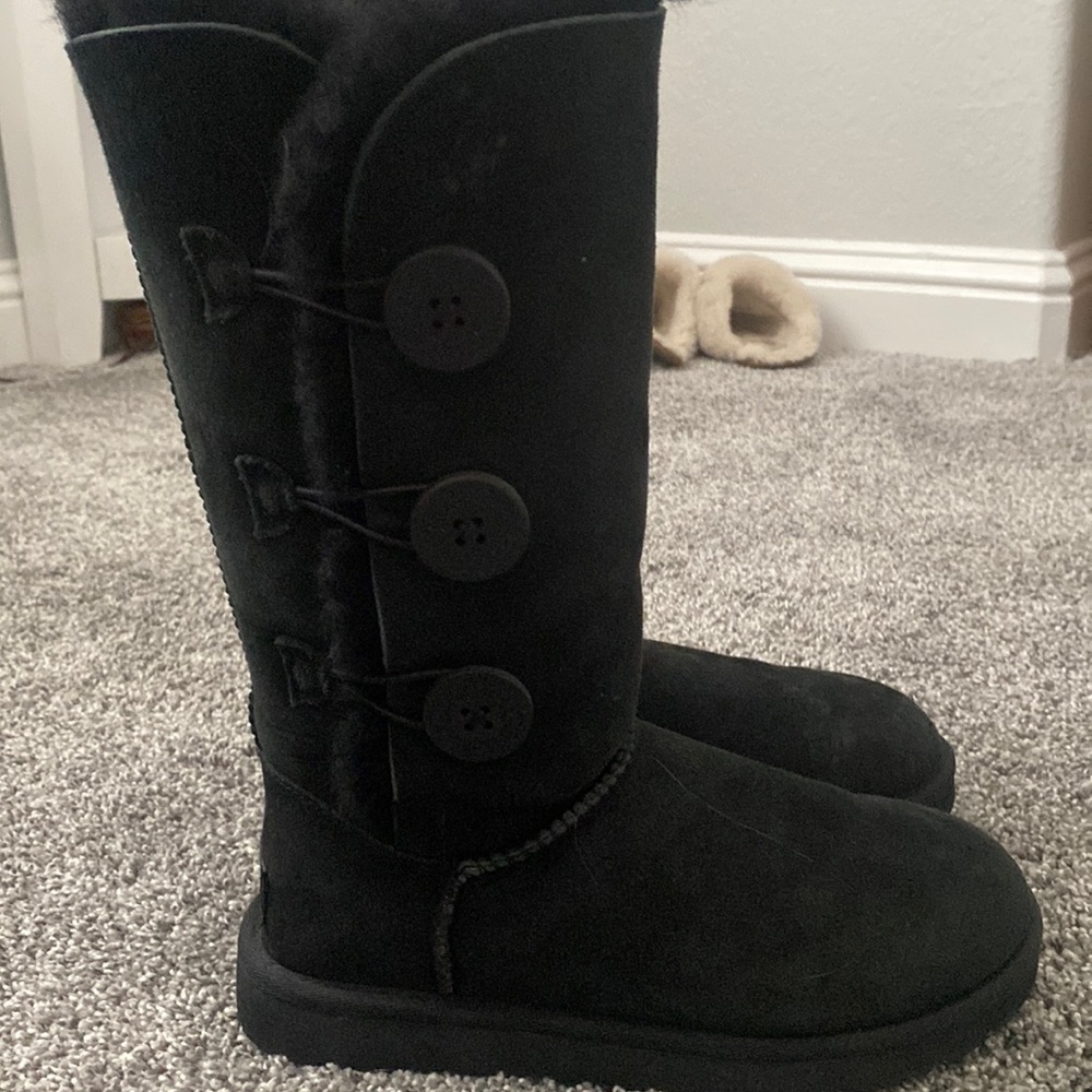 black UGG boots